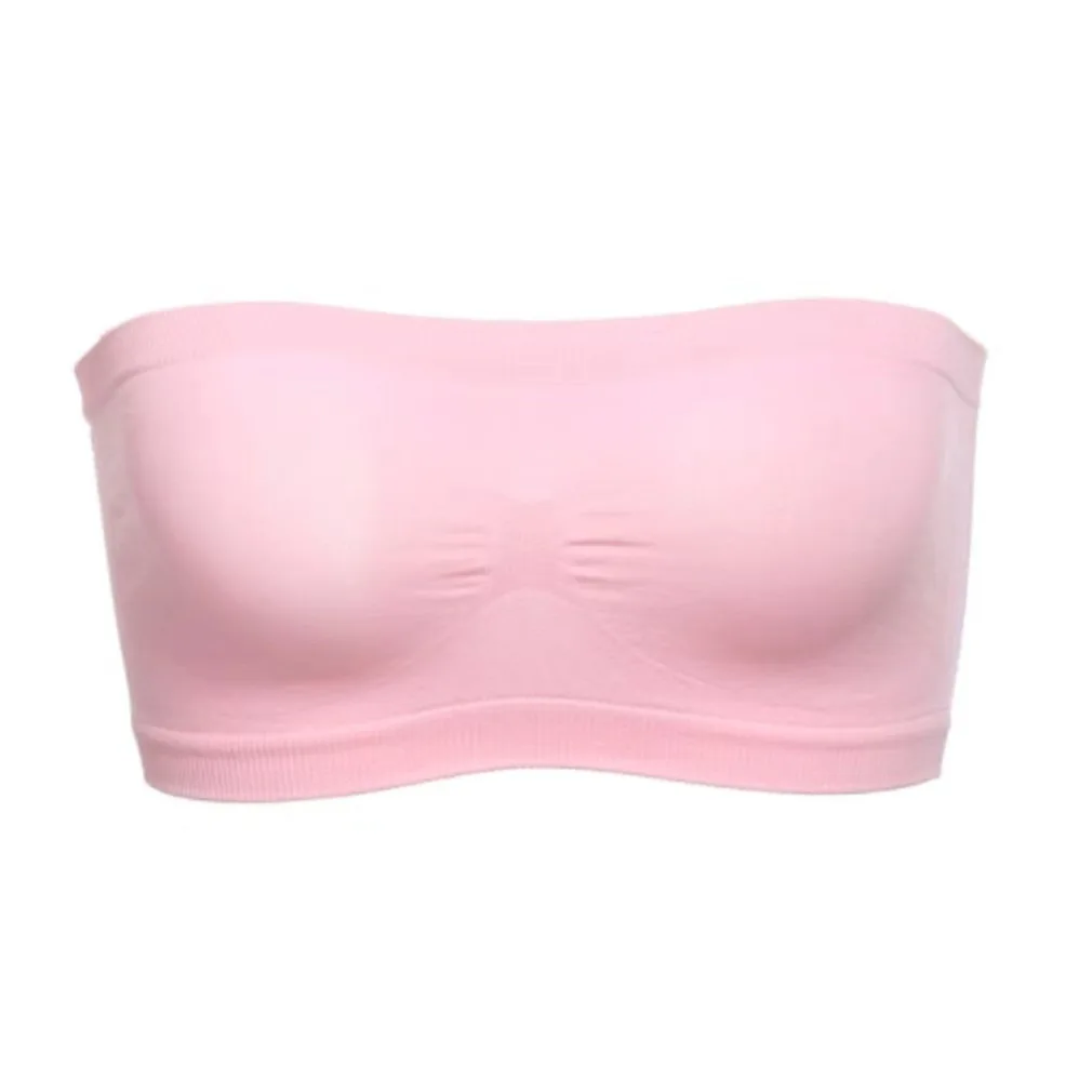 Women Lady Sports tube top bra Strapless Breathable high quality bandeau strapless bras for women tube tops bra