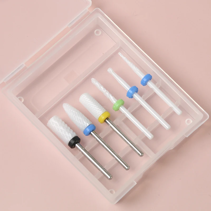 Free Sample Cuticle Professional File Ceramic Nail Drill Bits Set For Nail Drill Machine