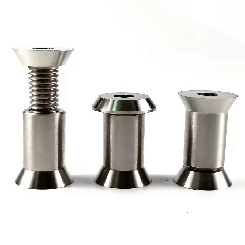 Custom Stainless Steel Double Lock Bolts Screws Flat Head Allen for Furniture Metric Measurement System
