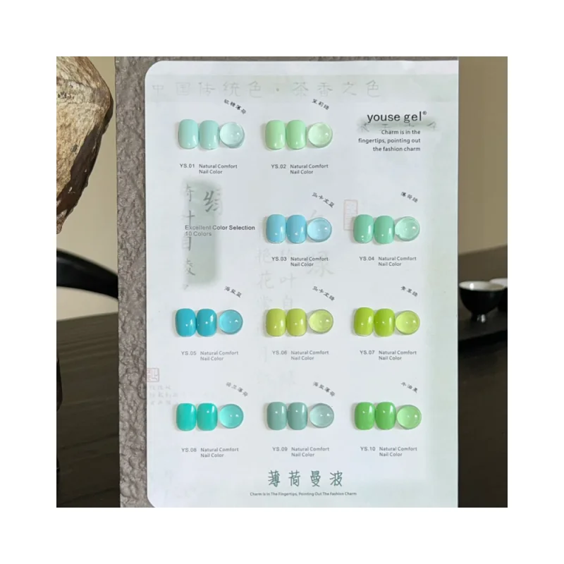 YOUSE 2024 Professional Nail Supplies Soak Off Gel Nail Polish 10 Color UV/LED Lamp Gel Polish For Nail Salon