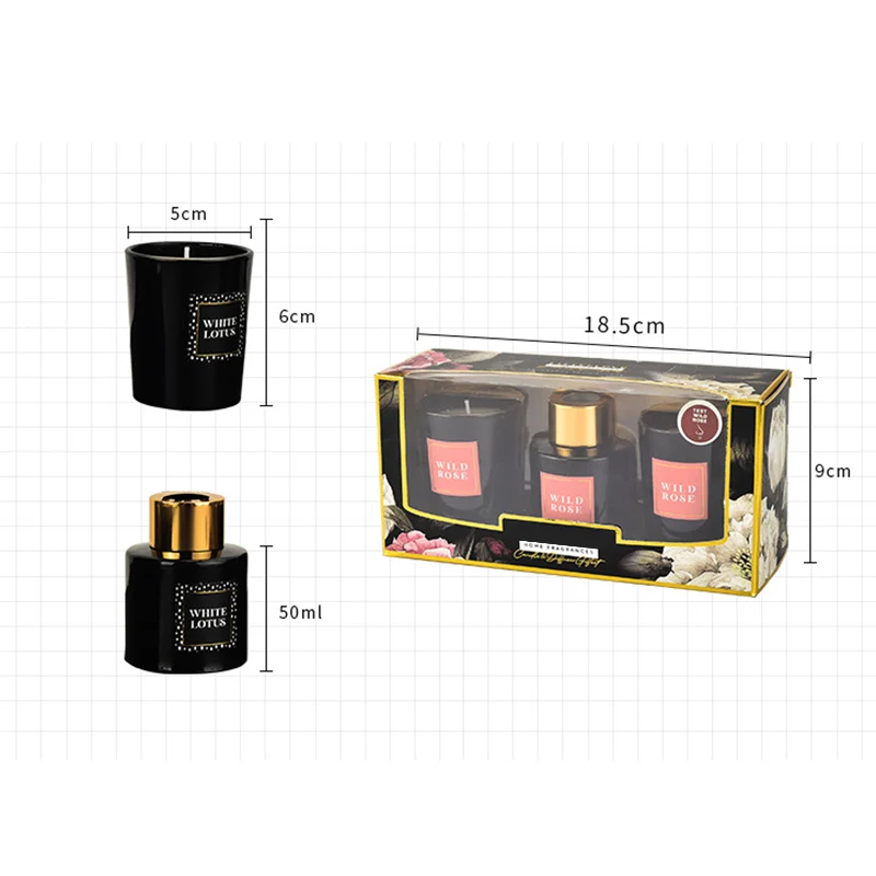 Luxury Private Label Scented Candles Gift Set OEM Soy Wax Candle Luxury Scented Candle Match Luxury Gift