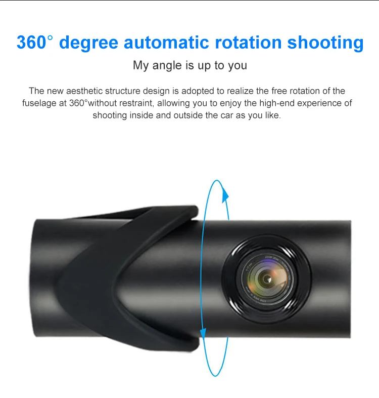 170 degree wide angle full HD 1080p car mini DVR front and rear dual cameras car black box WiFi dash cam 