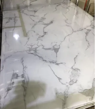 Indoor qualified Plastic marble PVC wallboard decoration high gloss wall covering UV board