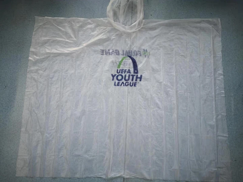 Environment Friendly Disposable  Bio-degradable and Compostable PBAT + PLA Cornstarch Poncho for Outdoor