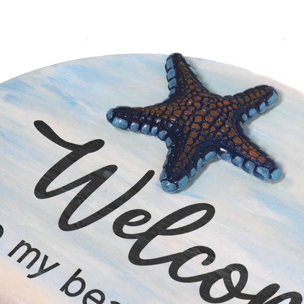 Custom Wooden Welcome Letters Door plate Hanging Wooden Wreaths Hanging Sign Board