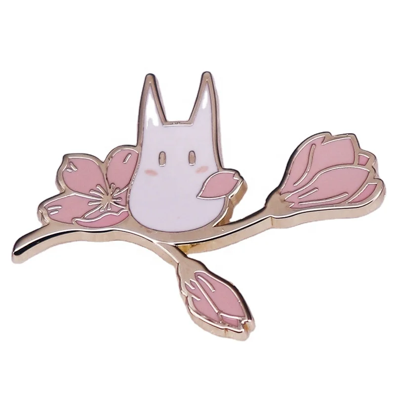 Hot Sale Factory Price Cartoon Animal Rabbit Lovely Fashion Metal Lapel Pin