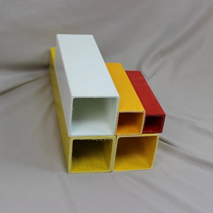 Cooling Tower Bracket Support High Strength Anti Corrosion Fiberglass FRP GRP Pultruded Square Tubes