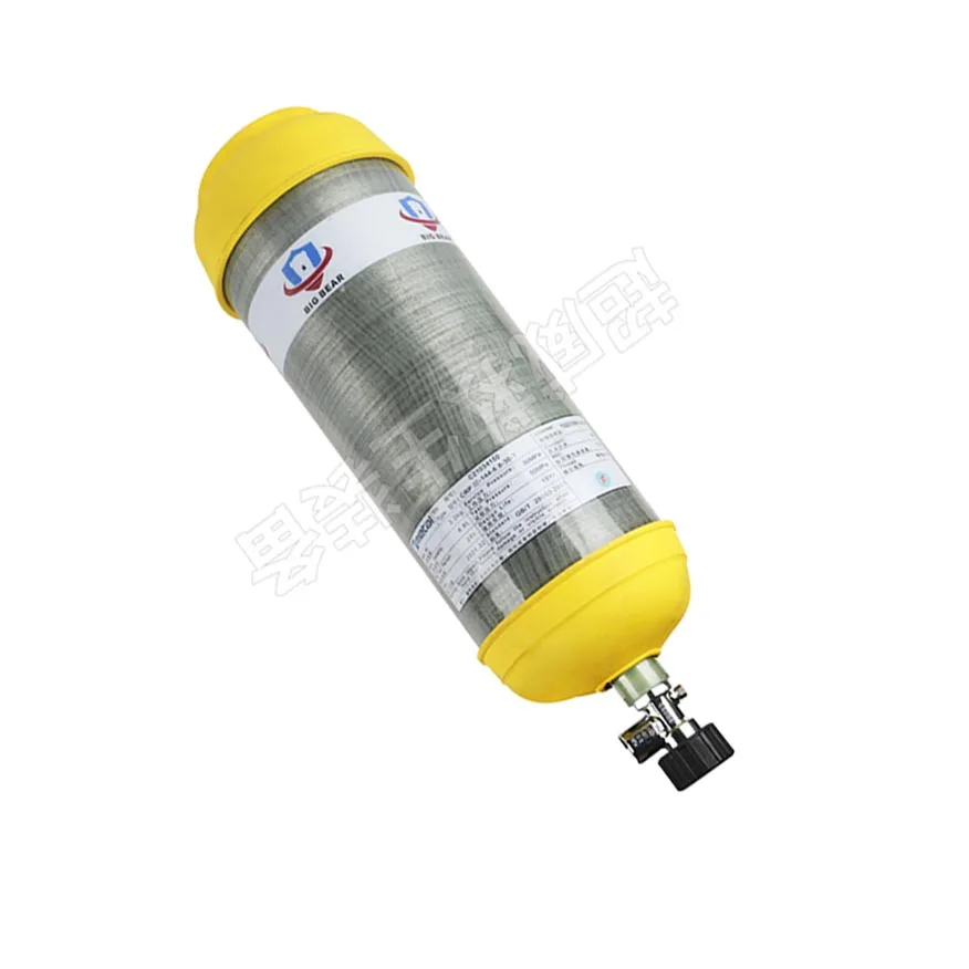 6.8L 4500Psi Composite Gas Oxygen Compressed Air Tank Carbon Fiber Cylinder