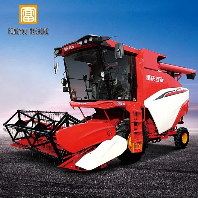 foton lovol GM100 wheel type seed corn combine harvester for maize and soybeans
