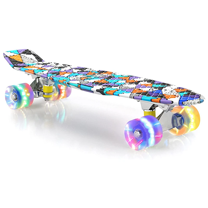 LED board skateboards eaglider fish board ridge cruiser skateboard