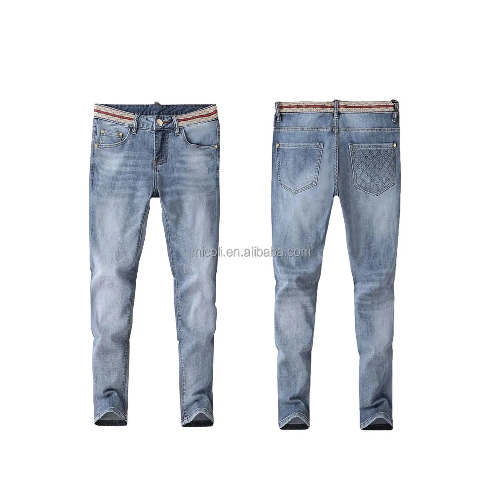 Factory wholesale new style blue stock dropshipping men biker skinny jeans color high waist butt lift jeans women stretch plus