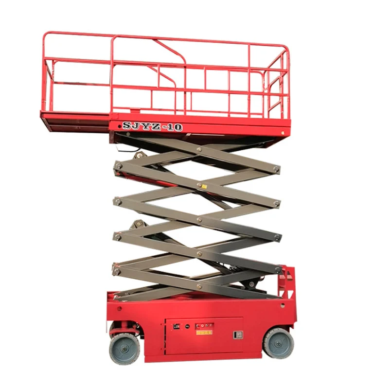 electric scaffolding lift for building construction remote control mobile lifting platform truck foldable electric lifting tool