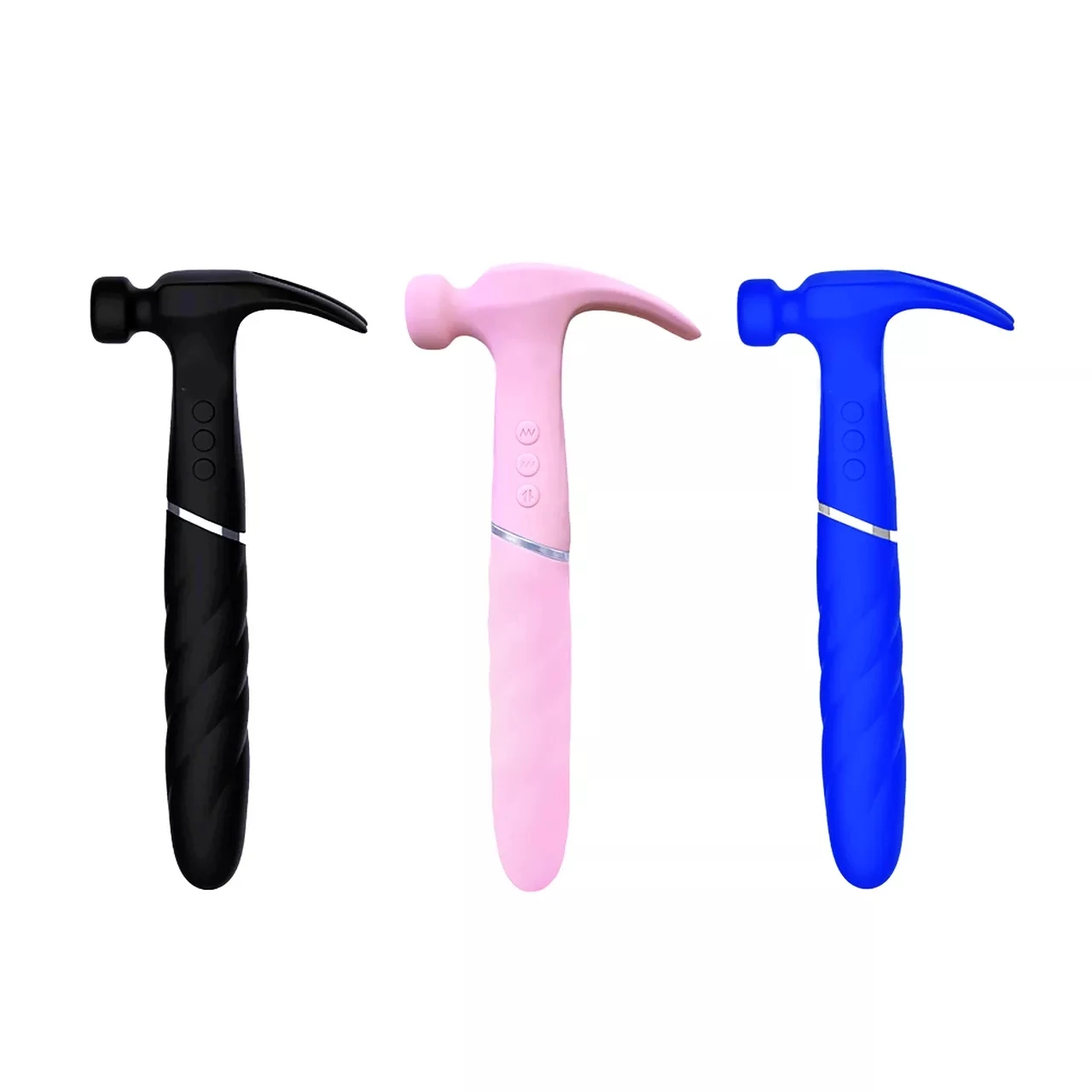 New Double Vibration G Spot Clitoral Massager Hammer Sex Toy Love Hamma Hammer Vibrator With Sucking pink Hammer Vibrating
