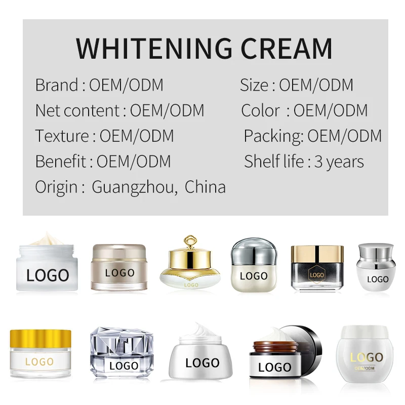 Whitening Cream Semi Finished For Dark Skin Full Set For Dark Skin Lotion Private Label Body Whitening Lazy Cream