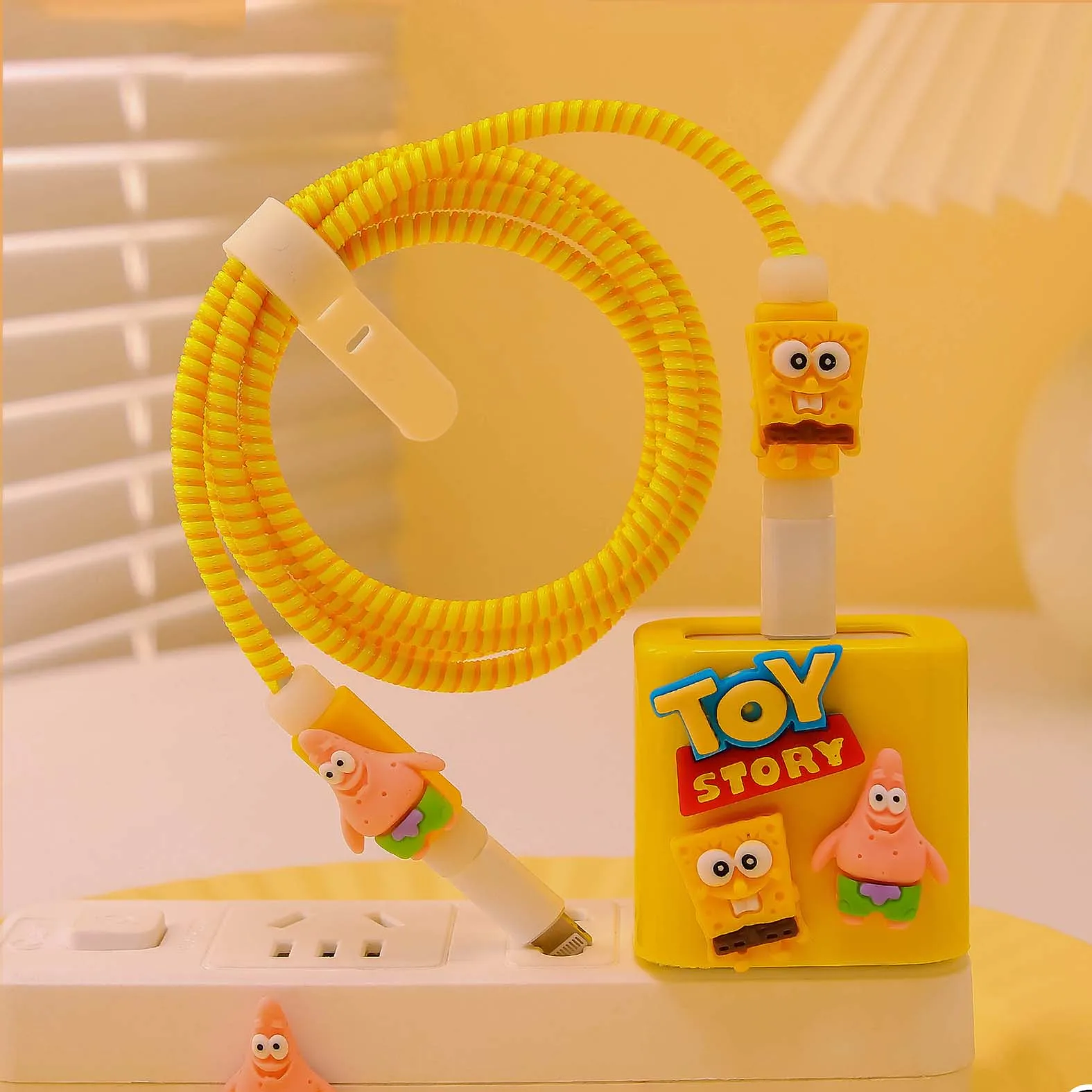 5 in 1 Cut Toy Fast Charging Head Protector Data Cable Protector For Apple Adapter 18W/20W Charger Protector De Cargador