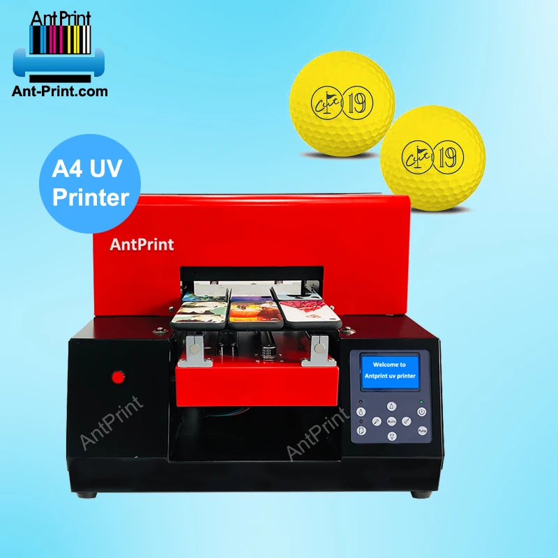 Multifunctional a4 portable direct uv printer for printing on plastic glass uv printer a4 with white system