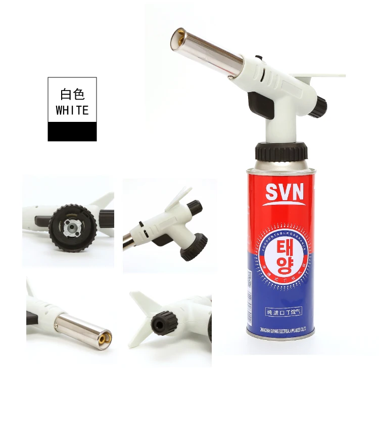 Outdoor portable camping welding butane gas blow torch lighter flame gun
