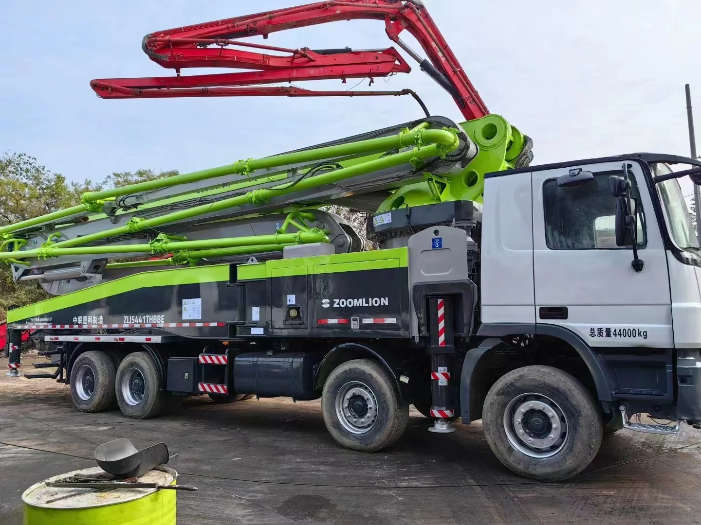 Pump Truck Concrete Boom Pump Machinery Cement Mixer Pumping Mobile Machines Diesel