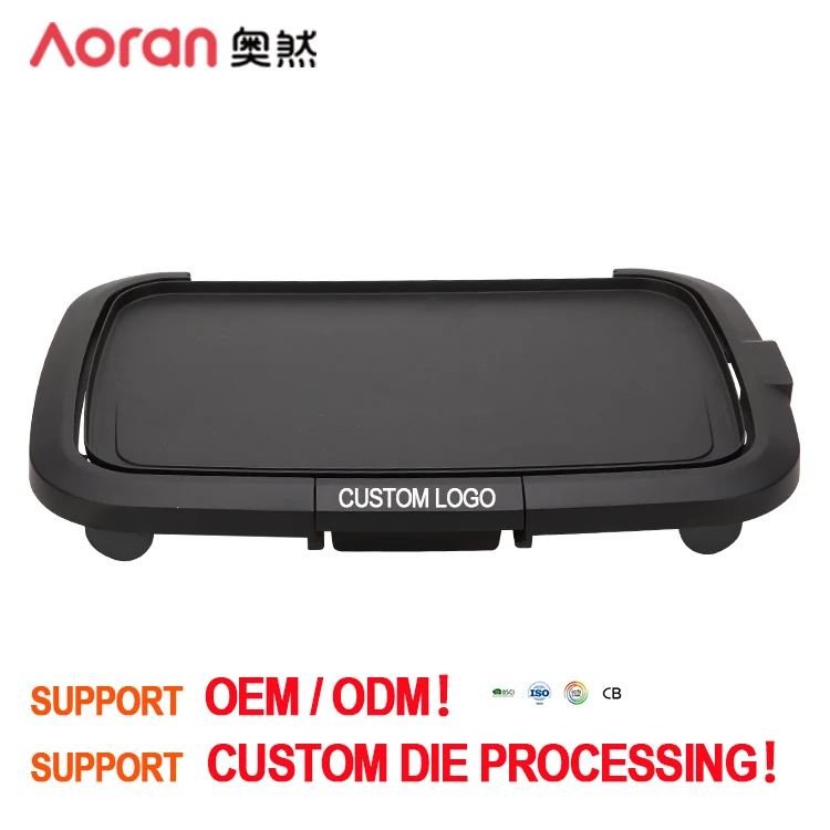 CUSTOMIZED Model Indoor Electric Grill Pan , Durable Quality Electric BBQ Grill Pan Factory Direct Support OEM