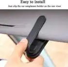 LBB Ticket Card Clip Eyeglasses Mount Magnetic Leather Glasses Eyeglass Hanger Clip Sunglasses Holders for Car Sun Visor