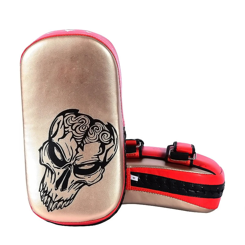 Genuine Leather curved Muay Thai boxing kicking pad competition kick pad target muay thai kickboxing martial arts kicking pads