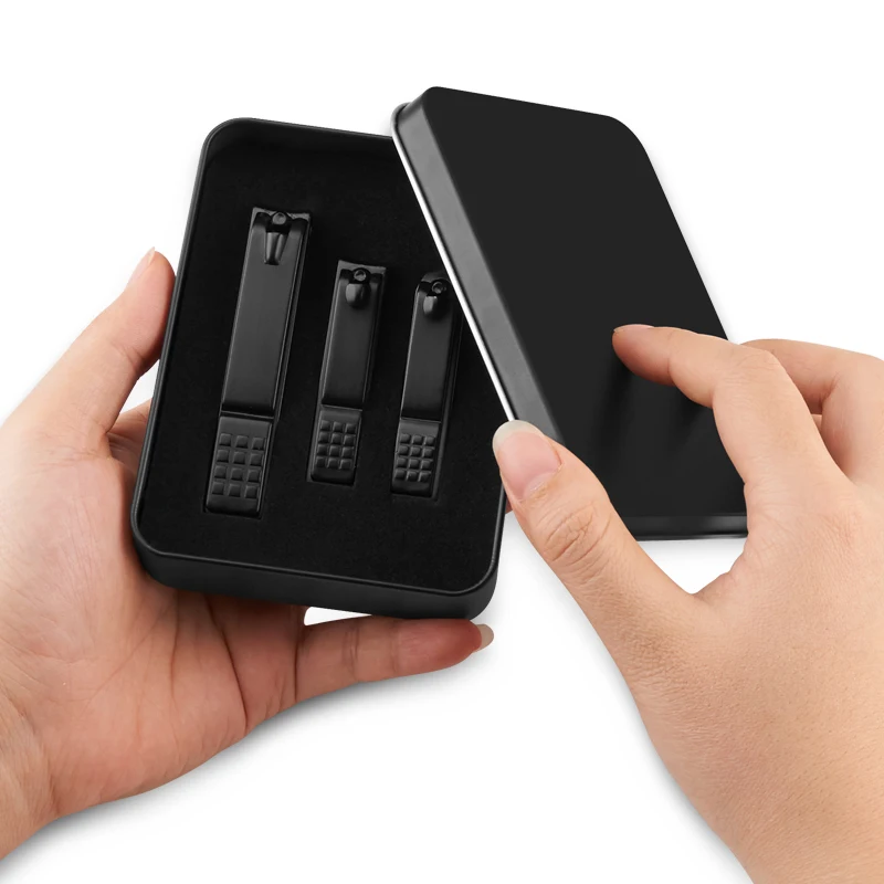 
High Quality 3PCS Stainless Steel Nail Clipper Gift Sets with Tin Box 