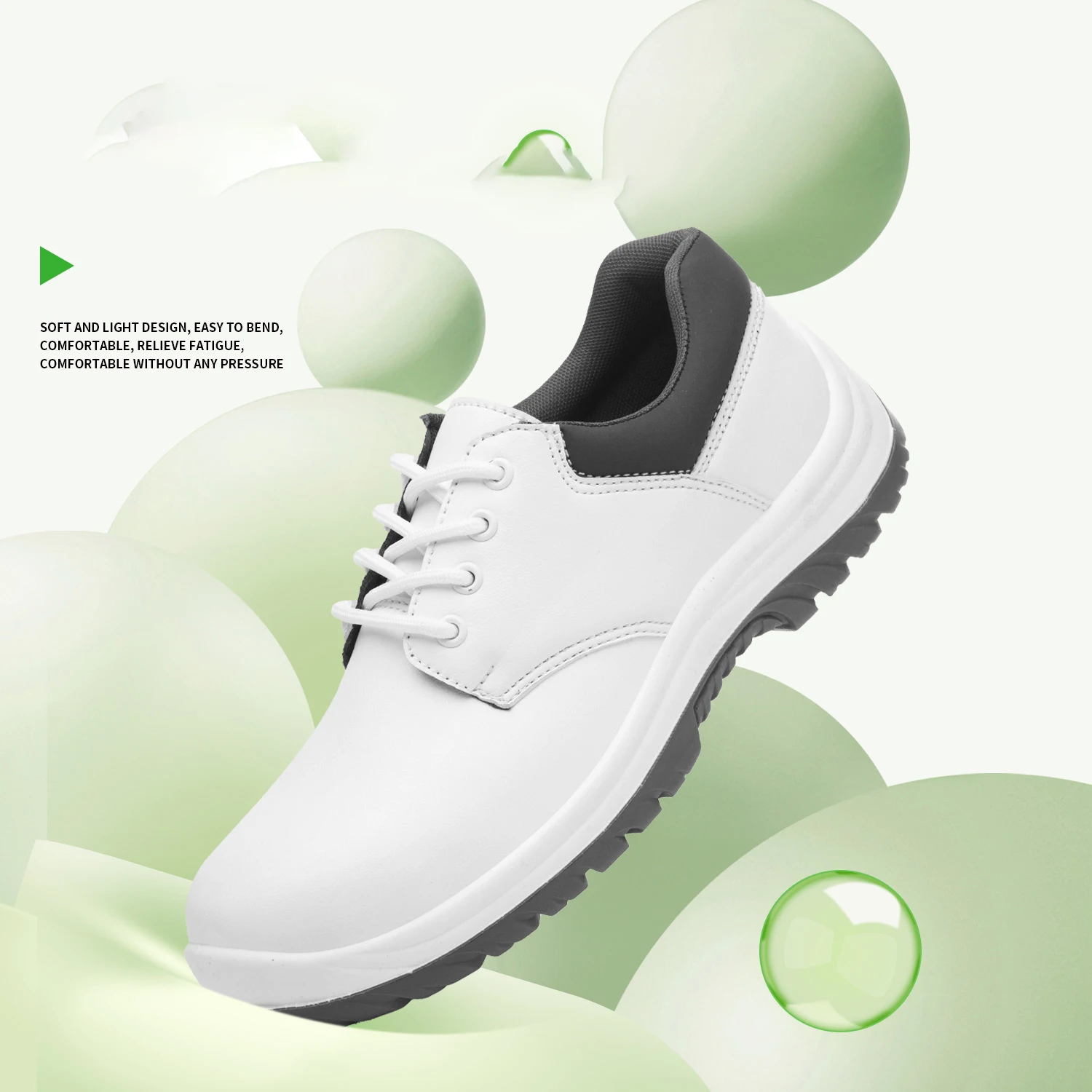 JIANKUN Industrial safety shoes for men   boots leather stainless steel toe rings Anti-Impact Protective Safety Feature