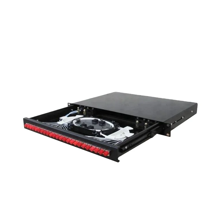 FCST03105 24 Port 96 Core Fiber Optic Distribution Box Patch Panel And ODF For ODN Network Distributing With Adaptor And Pigtail