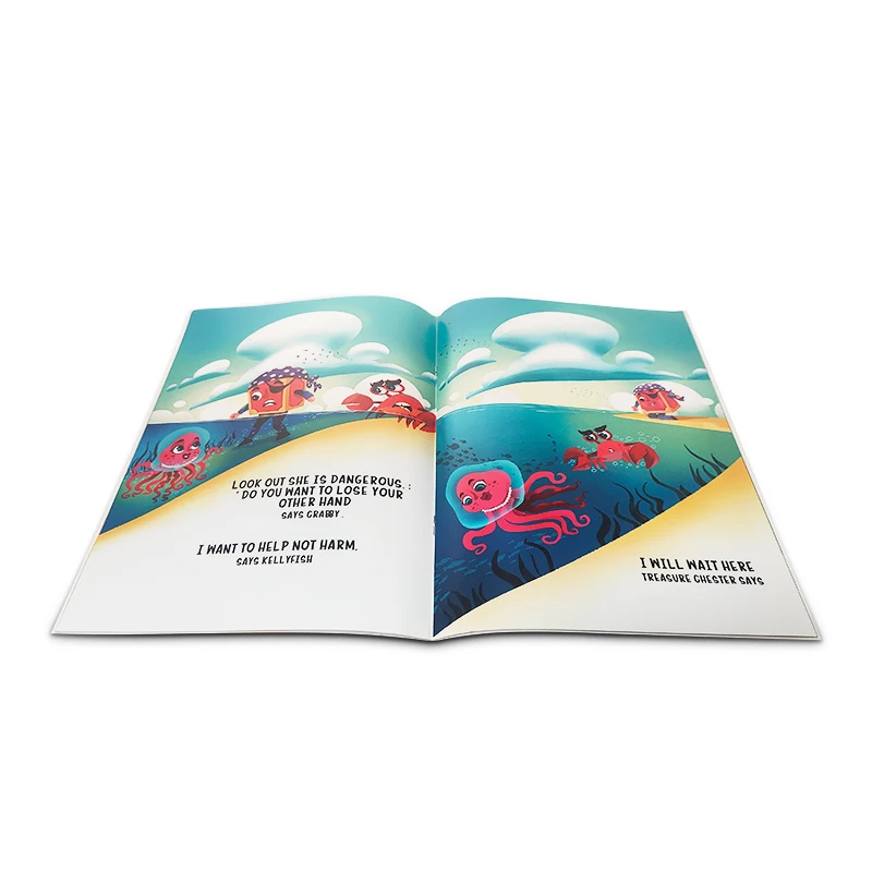 Customized Print Hard and Softcover Story Publishing Booklet M agazinecatalogue Cook paper children comic book