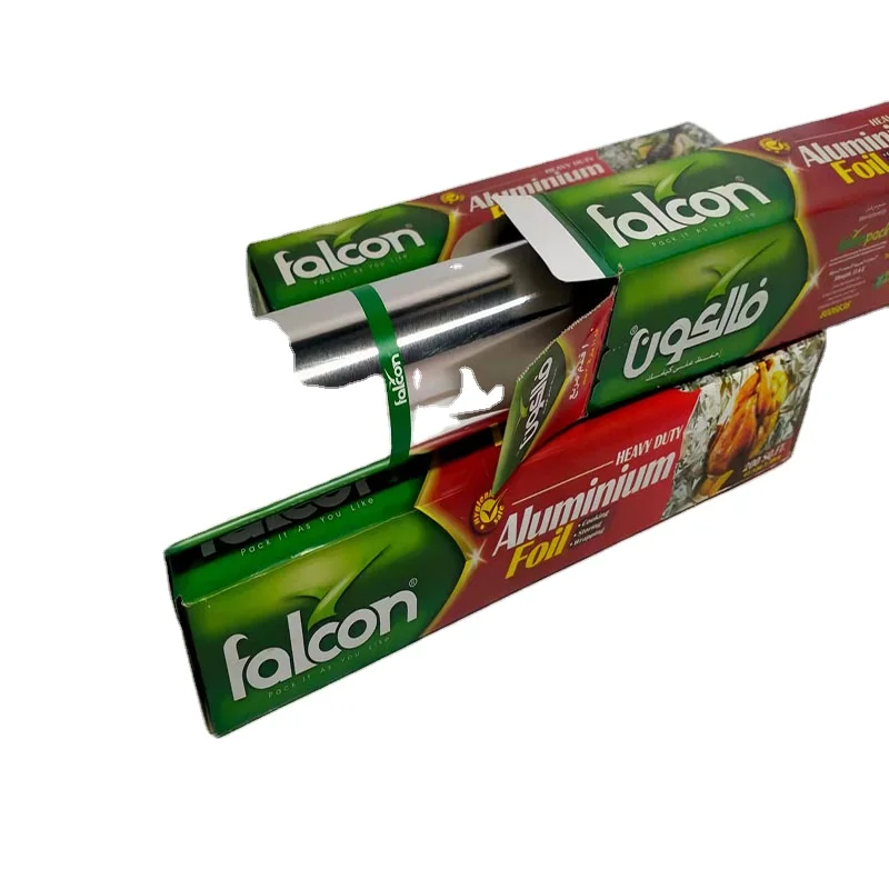Best price food packaging falcon foil paper aluminum paper foil aluminium roll hot selling For kitchen foil