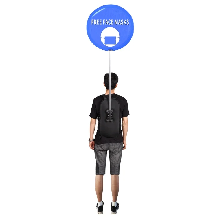 промо-ходьба реклама светодиодный рюкзак рекламный щит на заказ флаг баннер дизайн собственный флаг открытый дисплей флаг