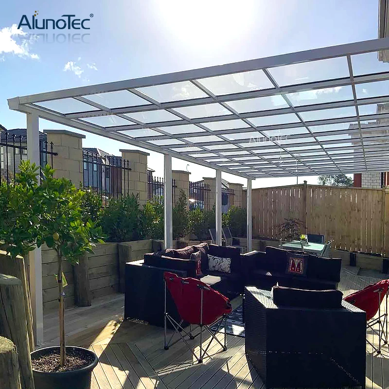  Patio Cover Polycarbonate Garden Shade Awnings Roof Balcony Aluminum Outdoor