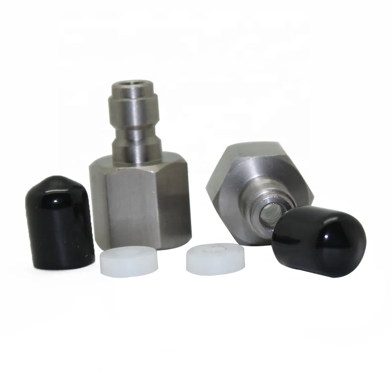 Paintball PCP Stainless Steel Quick Disconnect Male Thread M10 with Male Plug