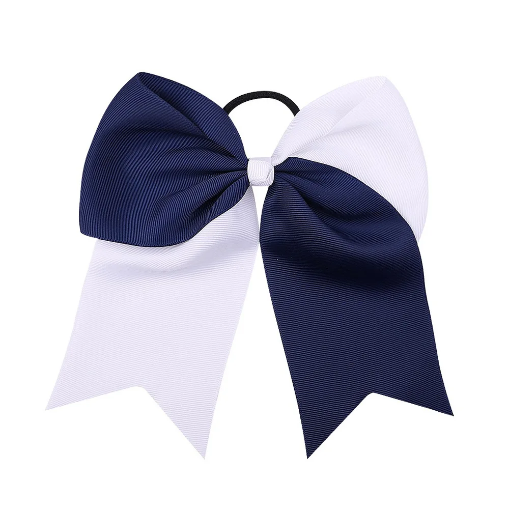 Factory Supplies Pre Made Ribbon Cheer Hair Bow for Girls