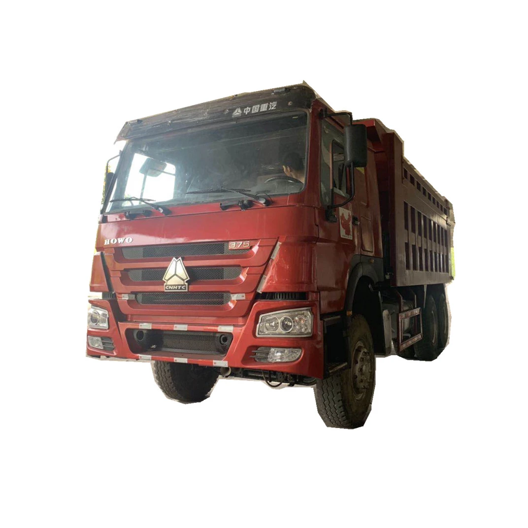 
China top brand 375 used 6*4 dump truck secondhand truck with good condition used dump truck for HO WO 