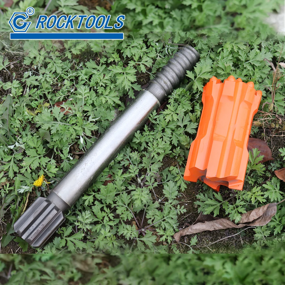 Top Hammer Mining Machine Drill Hole Rock Tools Drill Rod Button Bit