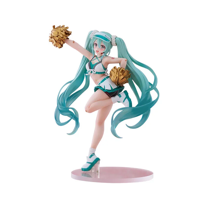 7.8inch 20cm Cake Decoration Model Anime beautiful Cute Girl Miku Cheerleading Action Figures Dolls
