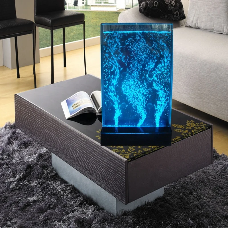 Mini Swirl Waterfall Led Lighting Water Bubble Wall Bedroom Furniture Sets