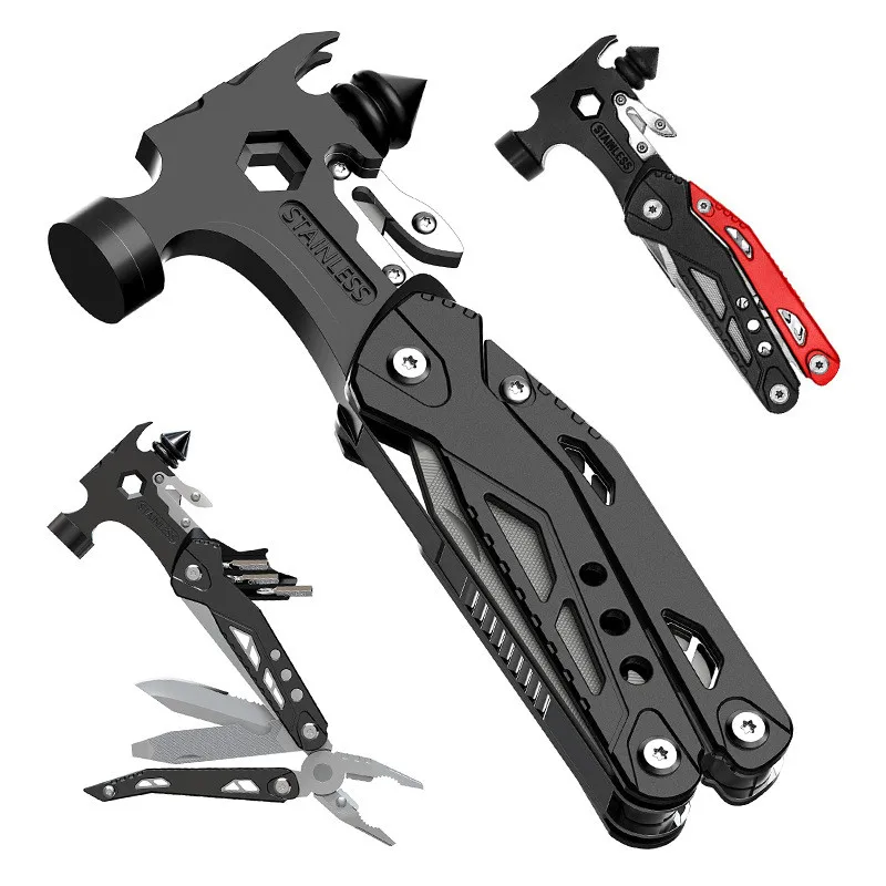 Открытый складной многофункциональный инструмент для выживания безопасный молоток