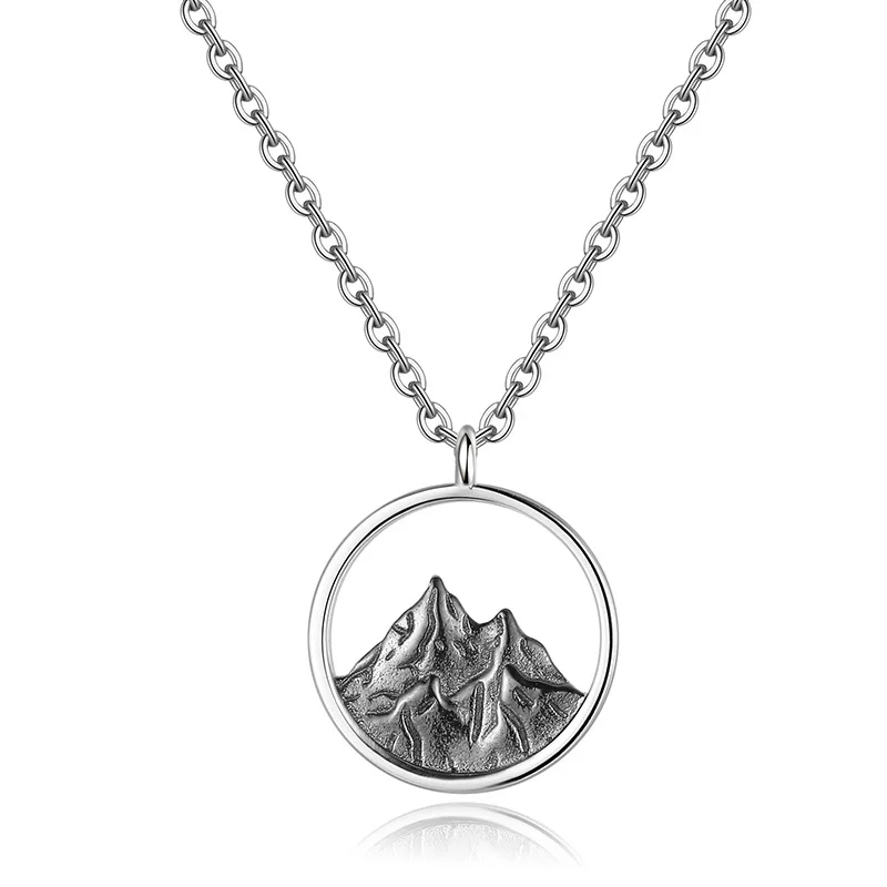 Aimgal S925 sterling silver couple necklace niche luxury design clavicle chain