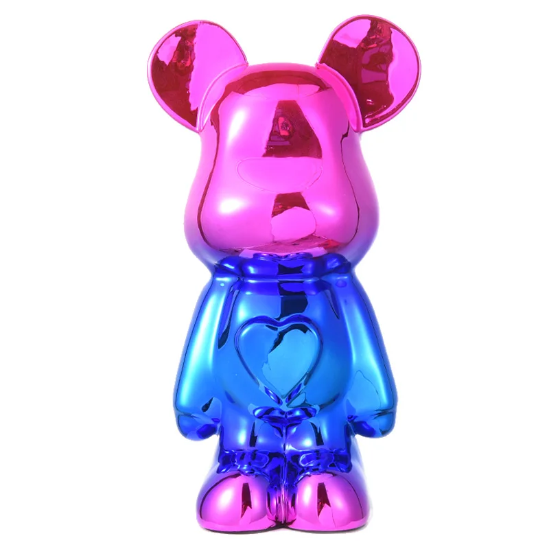 Amazon Hot Selling Creative Violent Bear Model Ornament Home Living Room Cabinet Window Desktop Ornament Resin Crafts