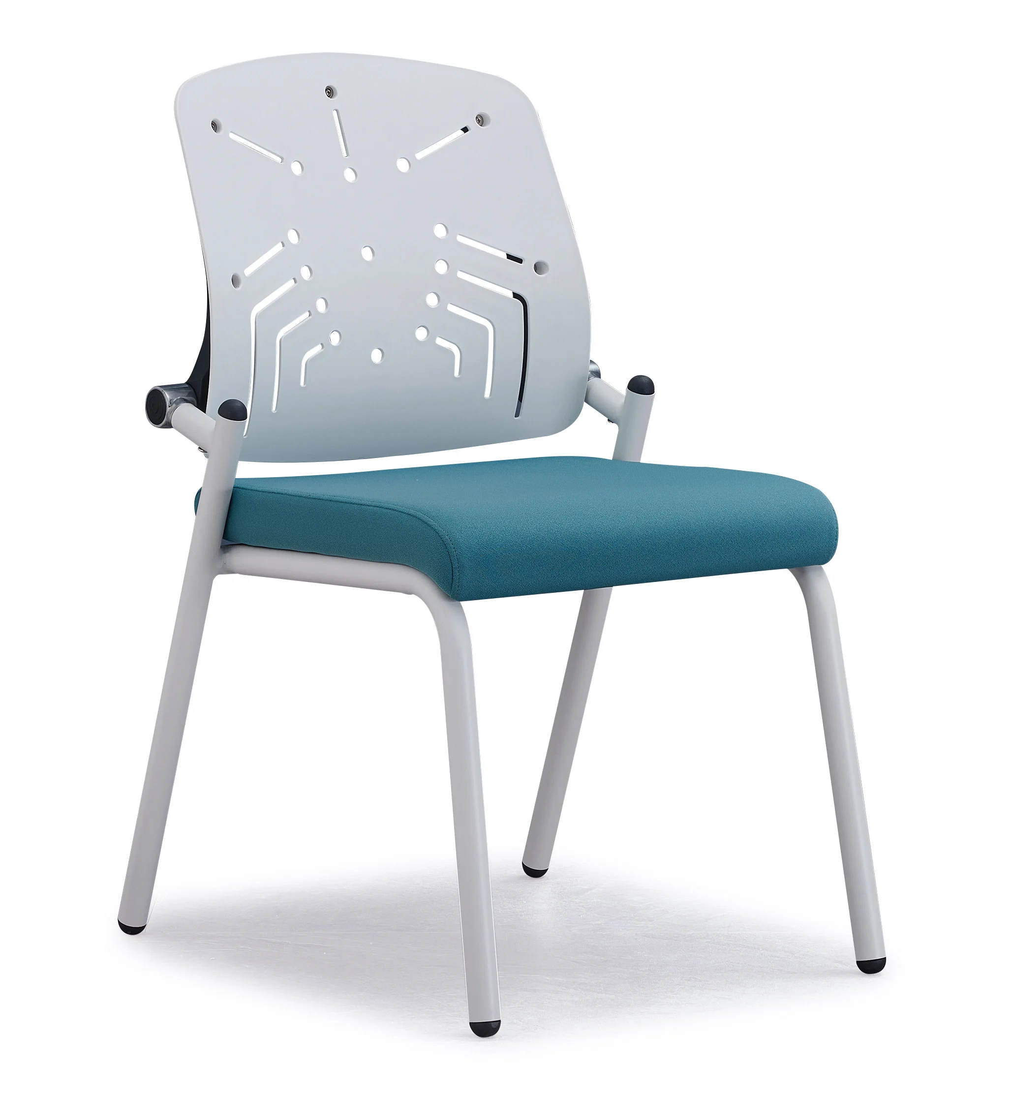 4 legs 2 years warranty stackable student school classroom meeting and training chair with casters