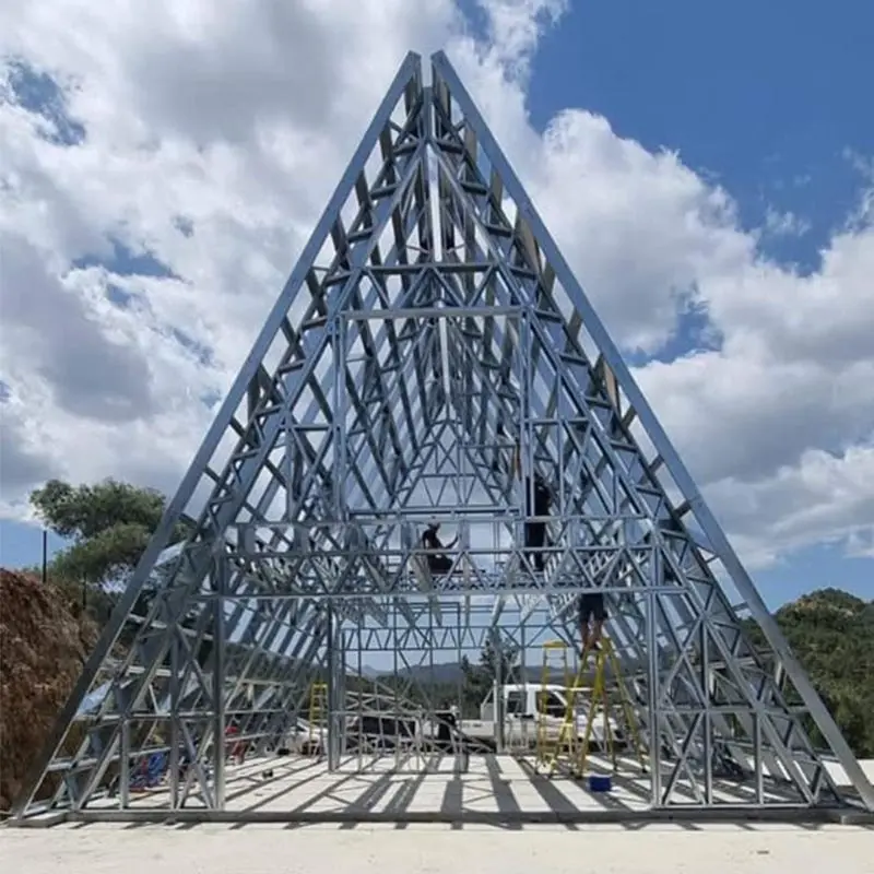 Сборный легкий стальной каркас, новый отель, миниатюрный дом, металлический каркас