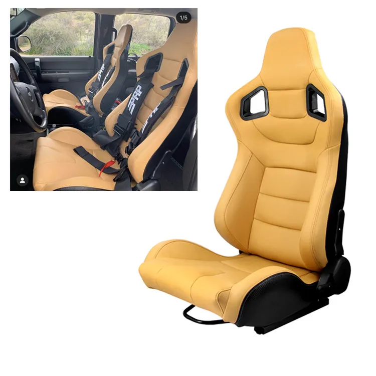 Durability Sport Style Professional High Quality Bucket Leather Car Racing Seat