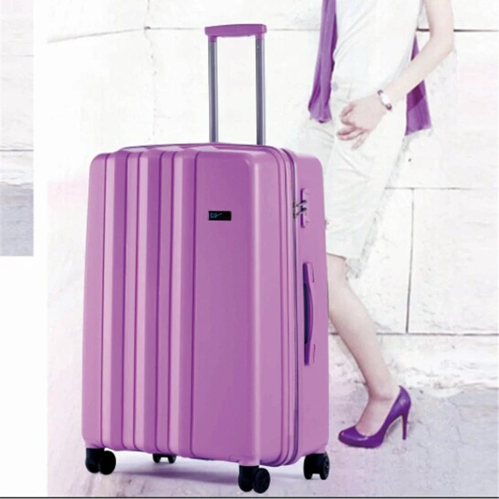 ABS/PC/PP Luggage Hard Suitcase Colourful Travel Trolley Luggage Bags woman rolling travel luggae set