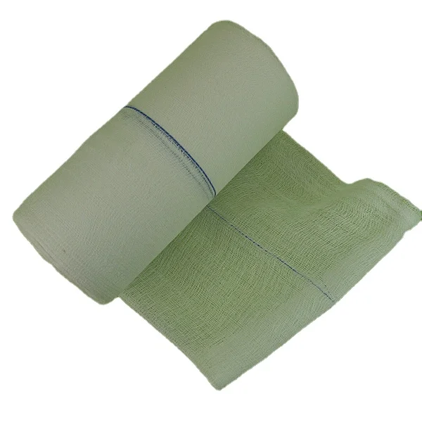 High quality bleached white gauze roll 90cm* 90m with X ray detectable