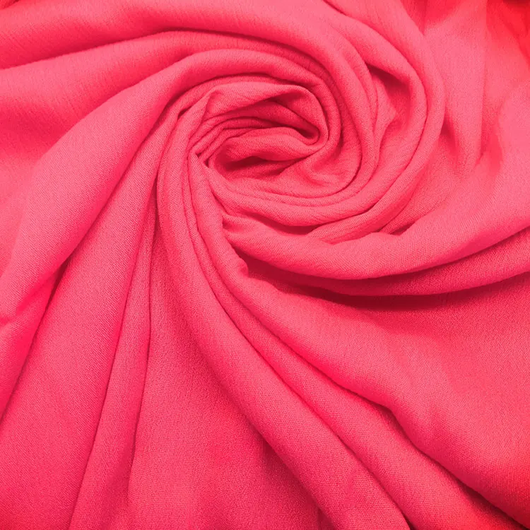 Lightweight Garment soft fashion  crepon printed 100%rayon fabric