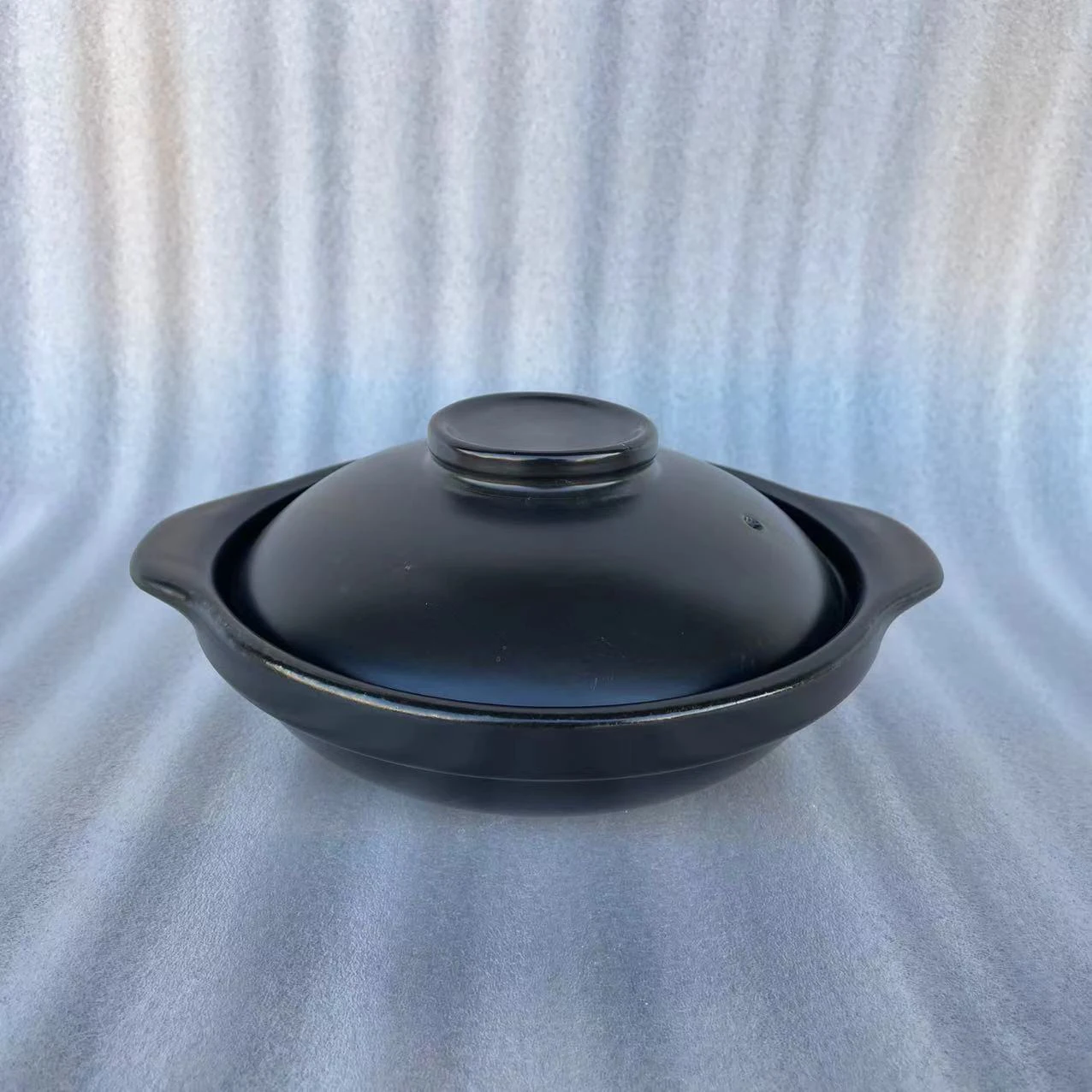 Manufacturer Wholesales Round Shape Black Stone Bowl Korean Style Cooking Ware For Home And Dining Hall Use