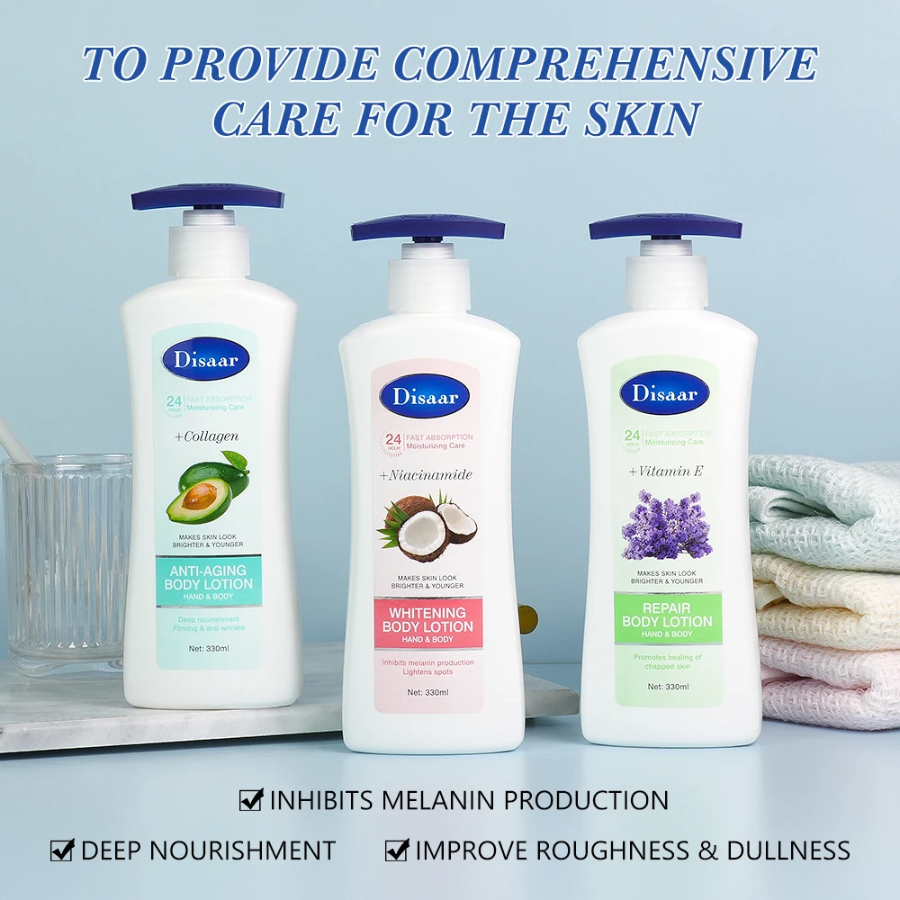 Disaar 24h Moisturizing Care Body Lotions for Women Fast Absorption Rejuvenates Skin Plant Moisturizing Hand Body Lotion Cream