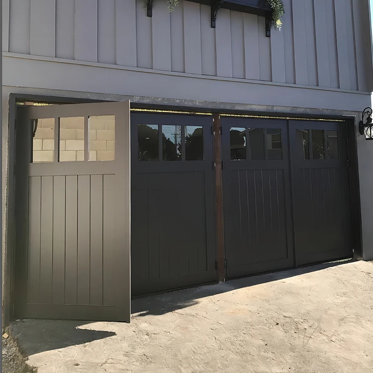 Australian Customized Hidden Aluminium Metal Luxury Modern Double Automatic Bifold Garage Door For Homes